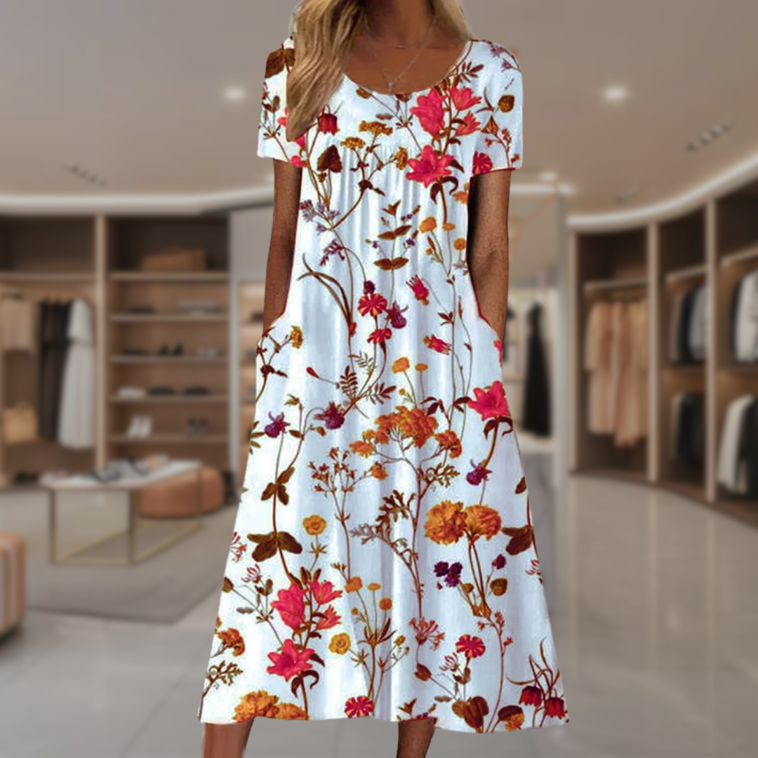 Amara | Elegant Floral Dress