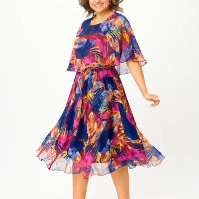 AYALA | COMFORTABLE BELLY COVERAGE CHIFFON DRESS