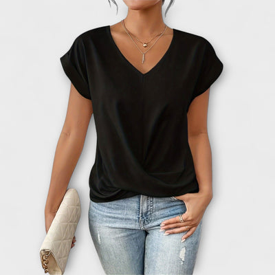 Amira™ - Twist Charm V-Neck Top