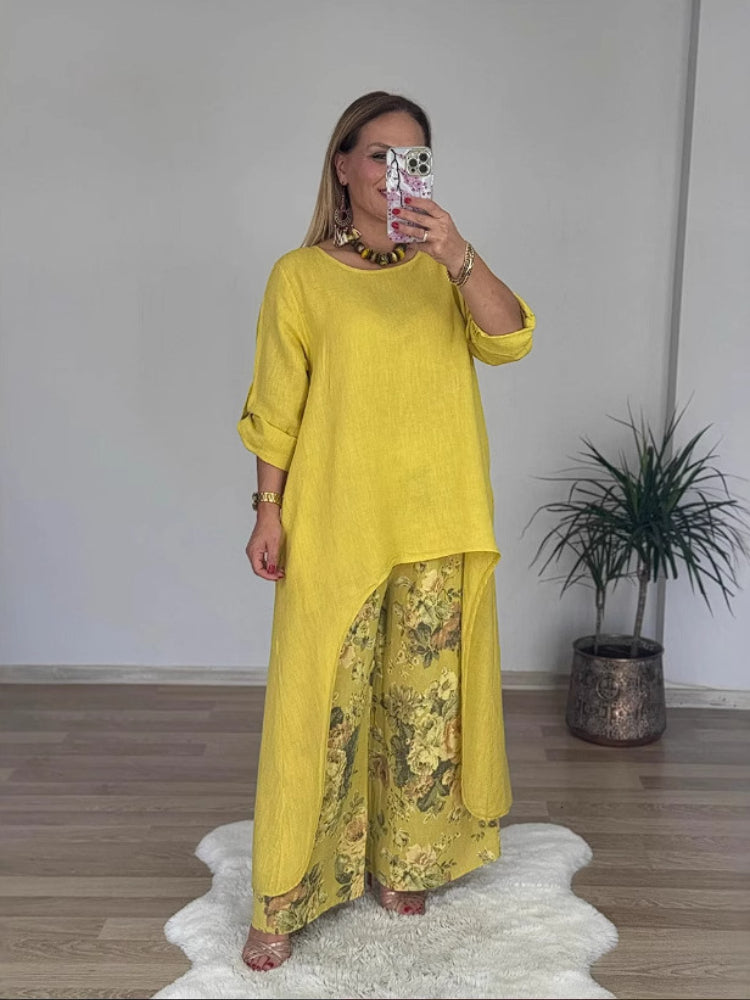 Marie | Casual Cotton and Linen Set