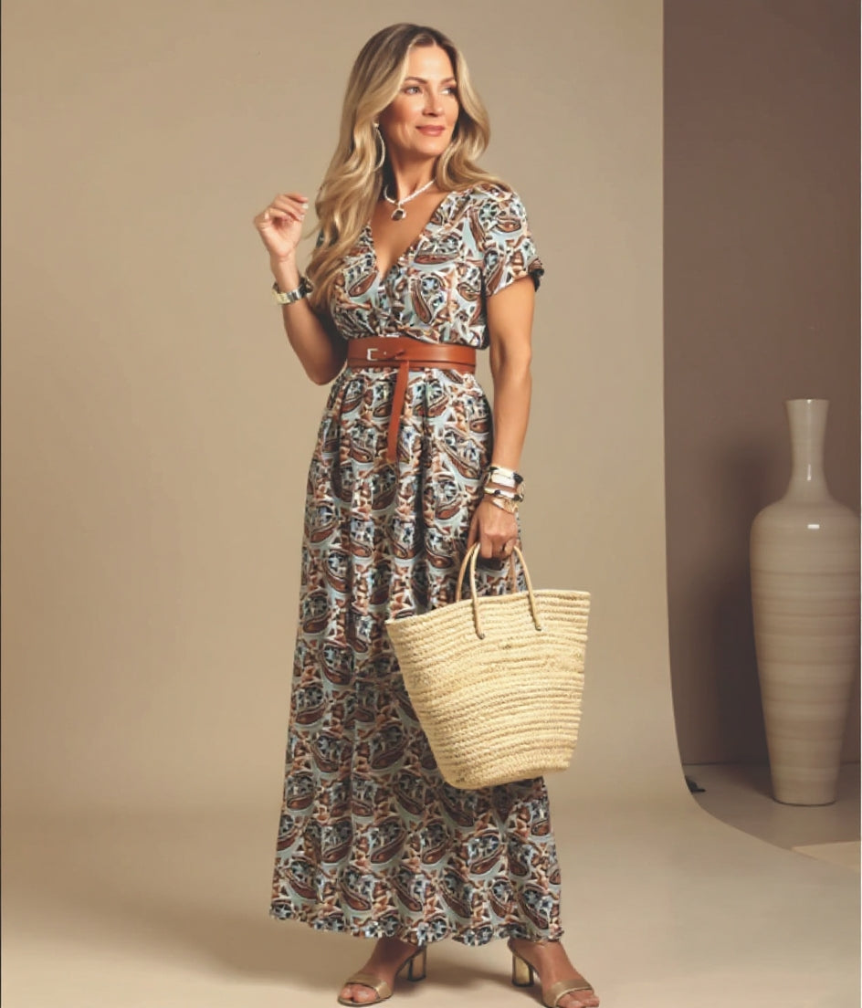 Frances | Boho maxi dress with flowing design