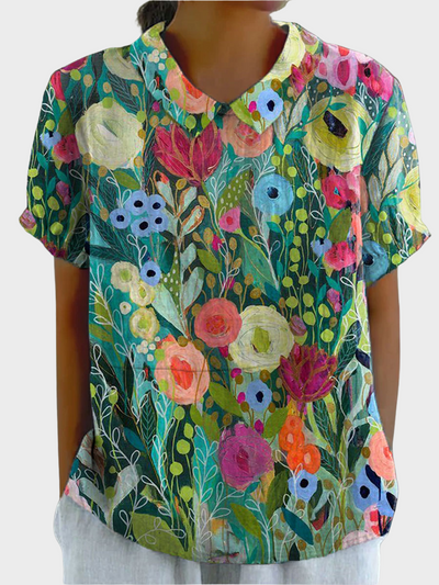 Lila™ -  Sunburst Patchwork Shirt