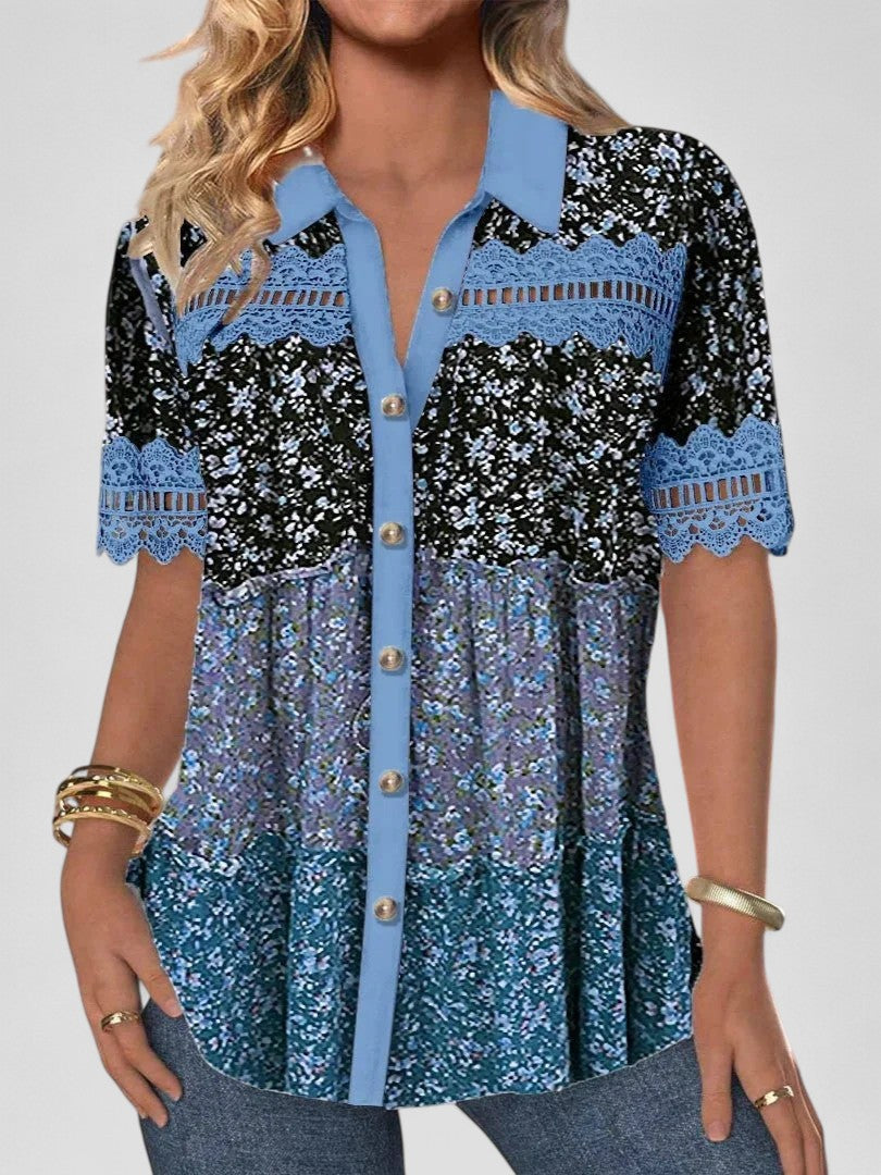 Sabina™ - Lace Hollow Top